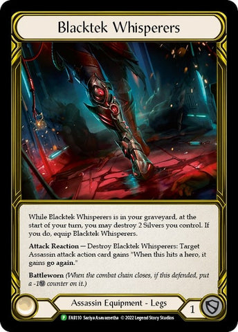Blacktek Whisperers [FAB110] (Promo) Cold Foil