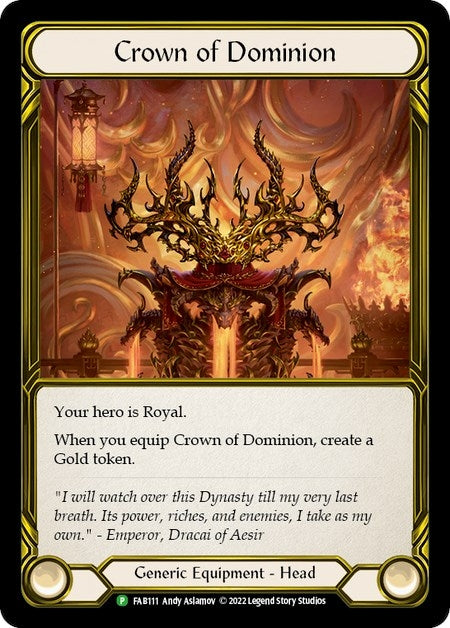 Crown of Dominion [FAB111] (Promo) Cold Foil