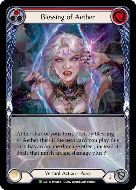Blessing of Aether (Red) [LGS116] (Promo) Rainbow Foil