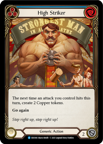 High Striker (Blue) [EVR166] (Everfest) Rainbow Foil