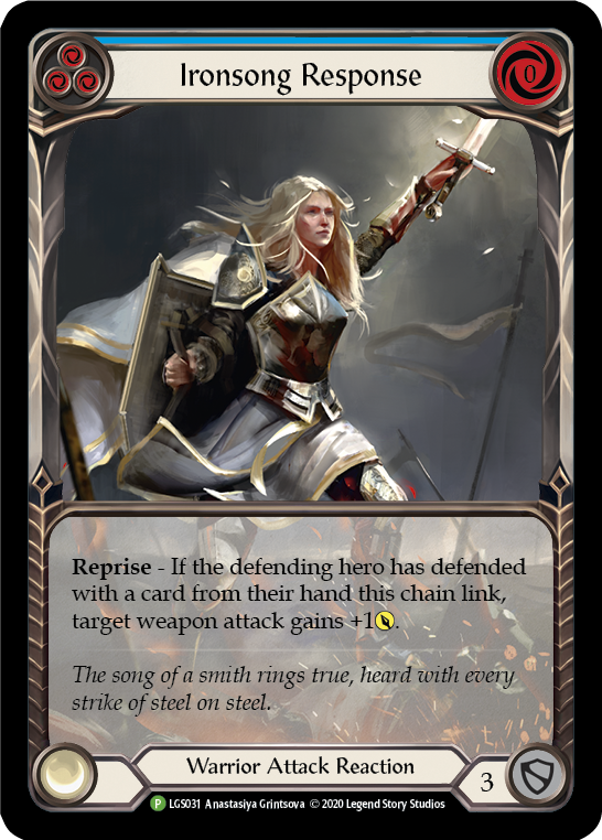 Ironsong Response (Blue) [LGS031] (Promo) Rainbow Foil