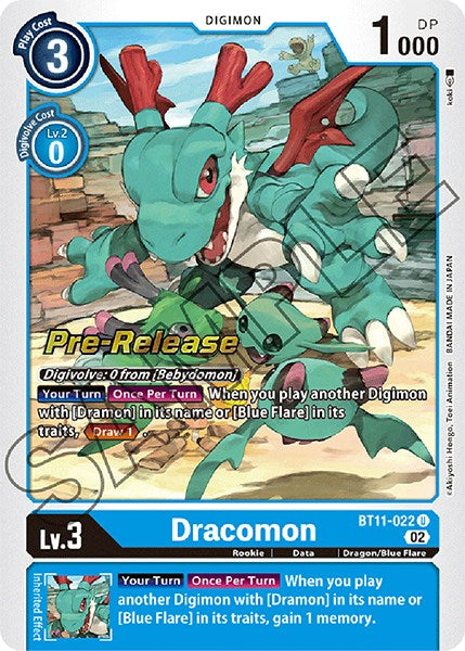 Dracomon [BT11-022] [Dimensional Phase Pre-Release Promos]