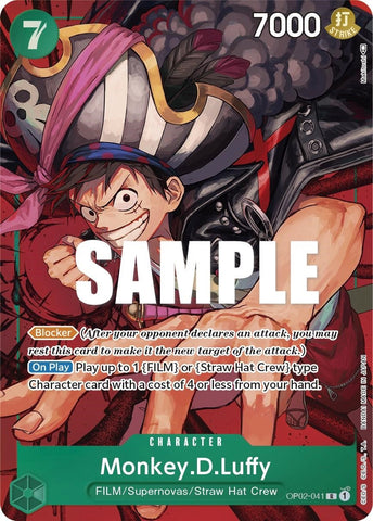 Image for Monkey.D.Luffy (041) (Alternate Art) (OP02-041) [Paramount War] - One Piece Card Game