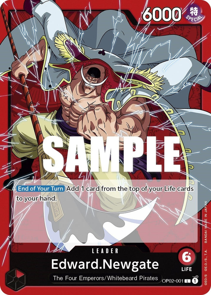 Image for Edward.Newgate (001) (OP02-001) [Paramount War] - One Piece Card Game