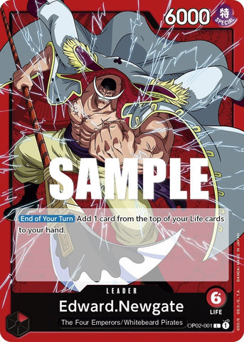 Image for Edward.Newgate (001) (OP02-001) [Paramount War] - One Piece Card Game