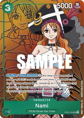 Image for Nami (Alternate Art) (OP02-036) [Paramount War] - One Piece Card Game