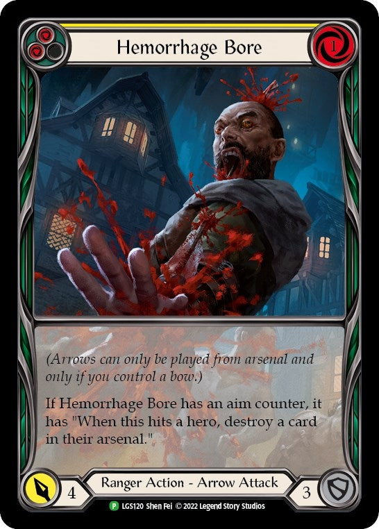 Hemorrhage Bore (Yellow) [LGS120] (Promo) Rainbow Foil