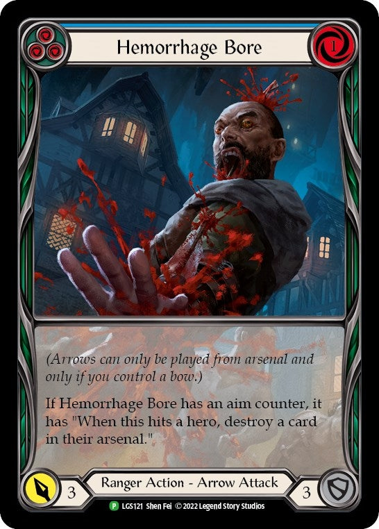 Hemorrhage Bore (Blue) [LGS121] (Promo) Rainbow Foil