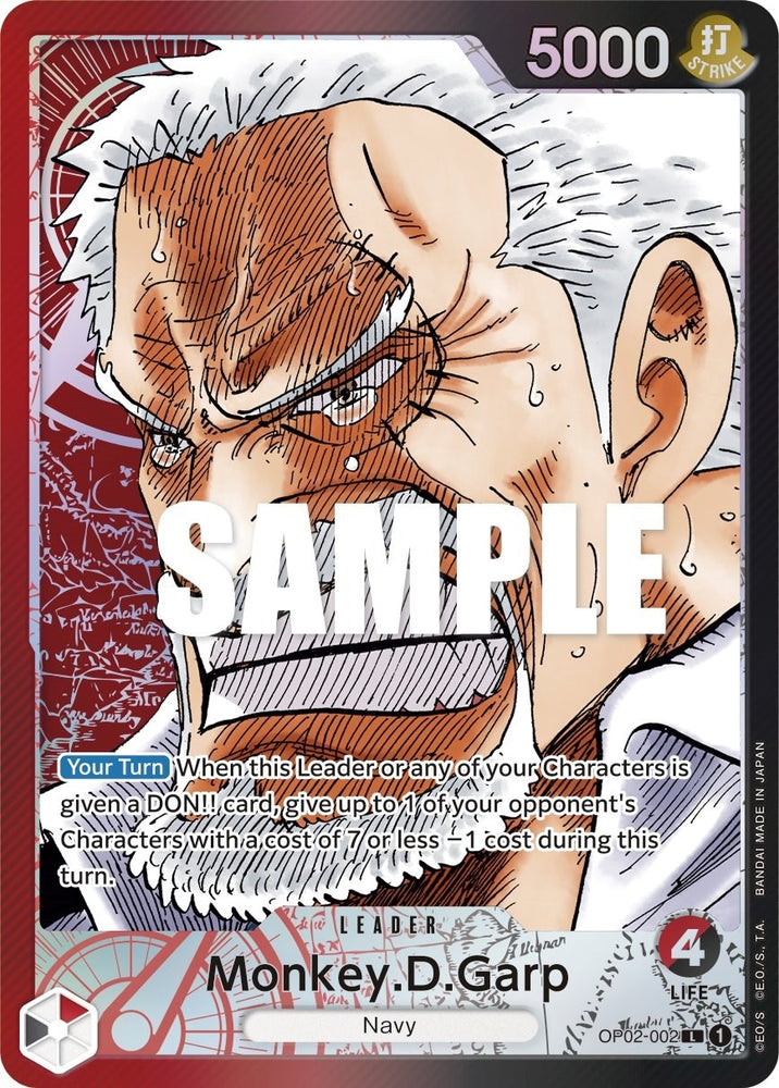 Image for Monkey.D.Garp (002) (Alternate Art) (OP02-002) [Paramount War] - One Piece Card Game