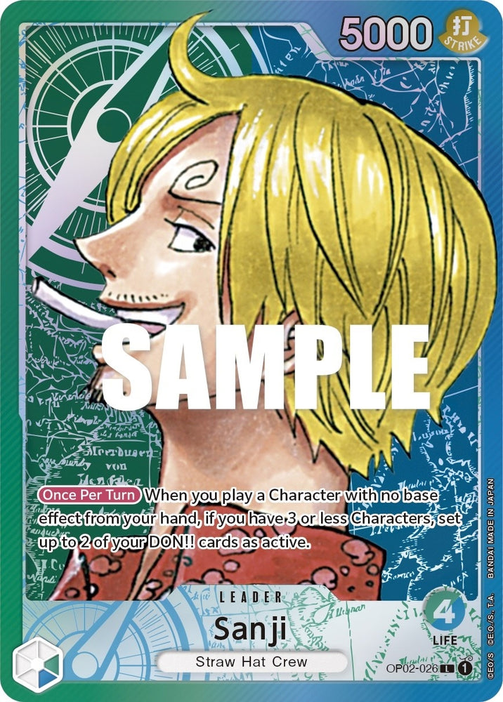 Image for Sanji (Alternate Art) (OP02-026) [Paramount War] - One Piece Card Game