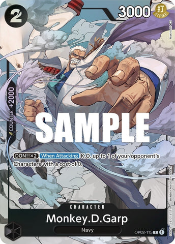 Image for Monkey.D.Garp (115) (Alternate Art) (OP02-115) [Paramount War] - One Piece Card Game