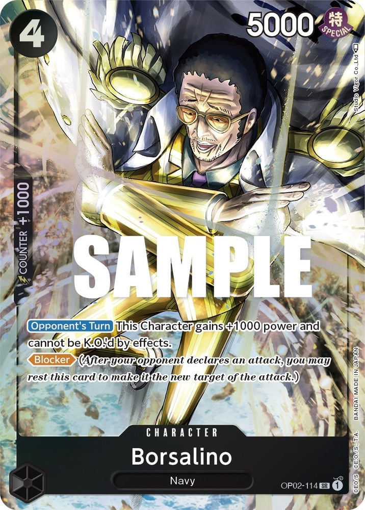 Image for Borsalino (Alternate Art) (OP02-114) [Paramount War] - One Piece Card Game