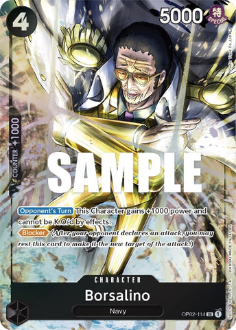Image for Borsalino (Alternate Art) (OP02-114) [Paramount War] - One Piece Card Game