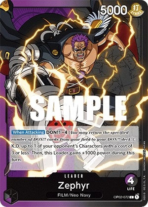 Image for Zephyr (OP02-072) [Paramount War] - One Piece Card Game