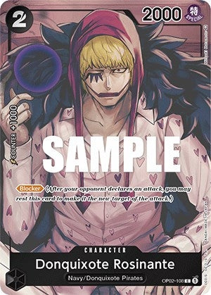 Image for Donquixote Rosinante (Box Topper) (OP02-108) [Paramount War] - One Piece Card Game