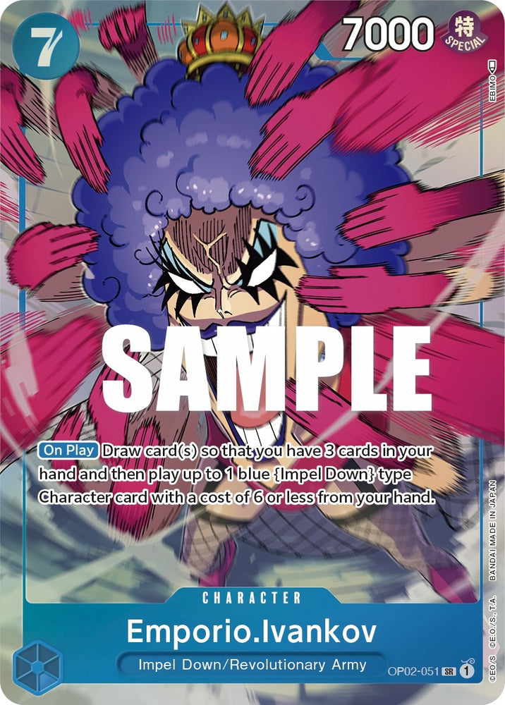 Image for Emporio.Ivankov (051) (Alternate Art) (OP02-051) [Paramount War] - One Piece Card Game
