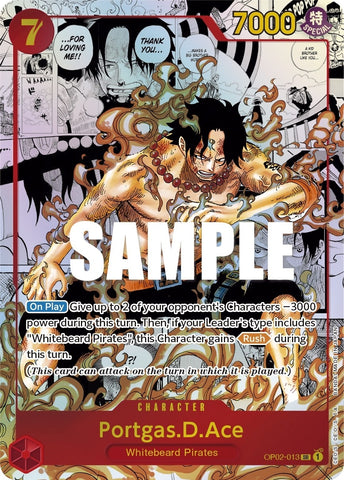 Image for Portgas.D.Ace (Parallel) (Manga) (Alternate Art) (OP02-013) - One Piece Card Game