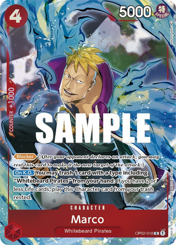 Image for Marco (Alternate Art) (OP02-018) [Paramount War] - One Piece Card Game