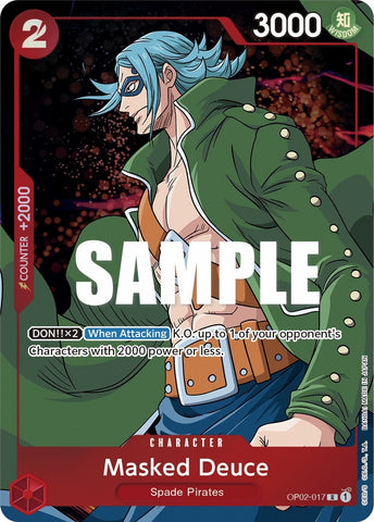 Image for Masked Deuce (Alternate Art) (OP02-017) [Paramount War] - One Piece Card Game