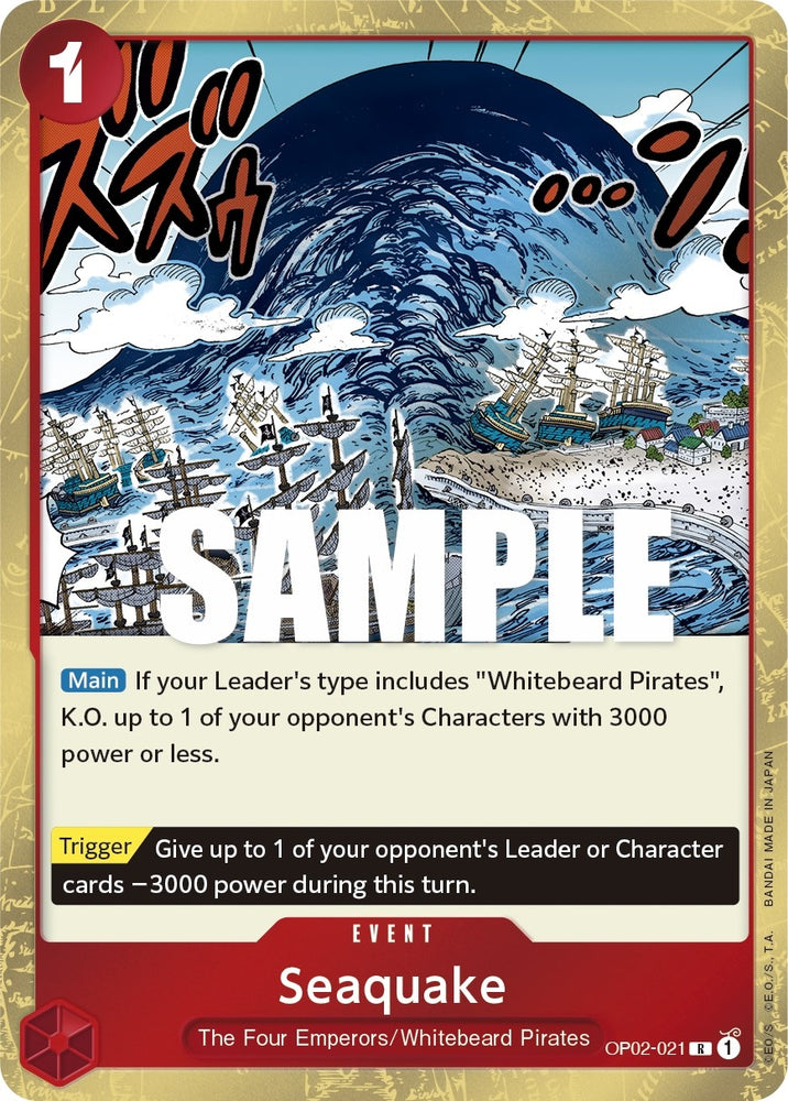 Image for Seaquake (OP02-021) [Paramount War] - One Piece Card Game