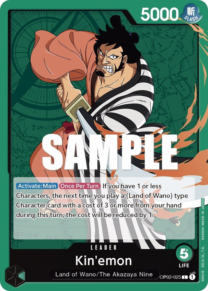 Image for Kin'emon (OP02-025) [Paramount War] - One Piece Card Game