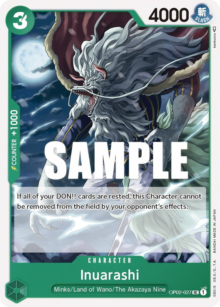Image for Inuarashi (OP02-027) [Paramount War] - One Piece Card Game