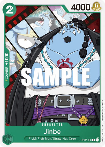 Image for Jinbe (OP02-033) [Paramount War] - One Piece Card Game