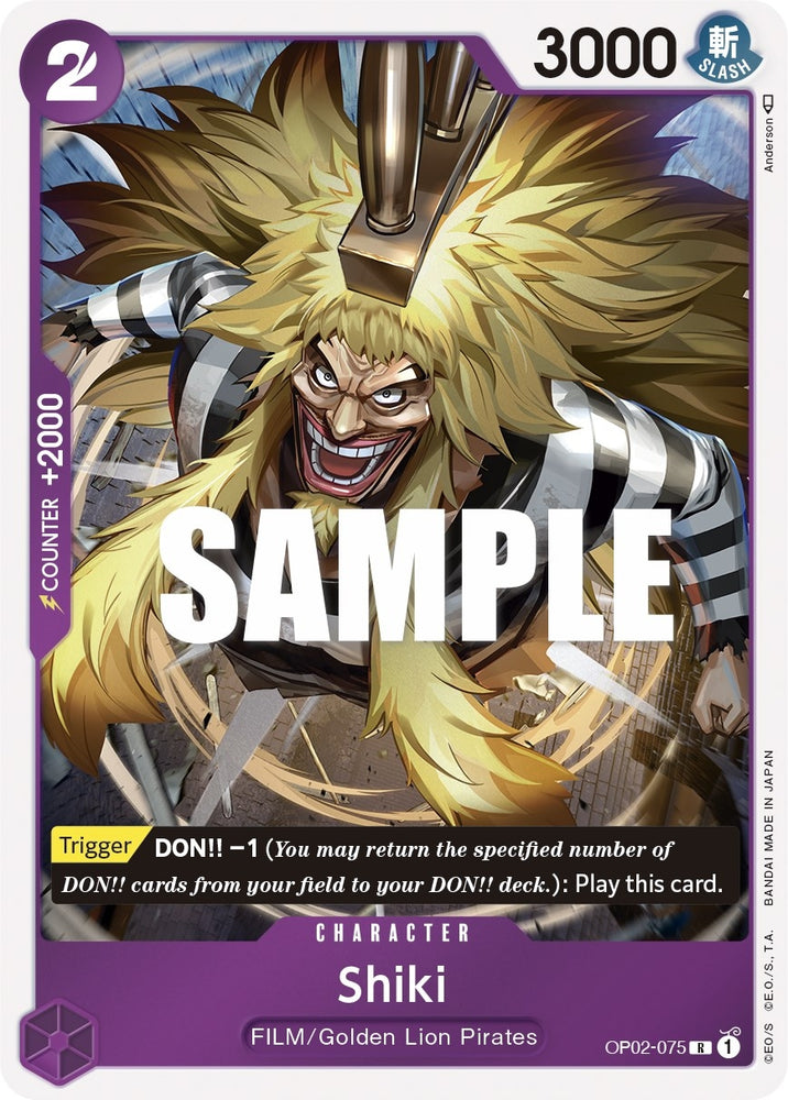 Image for Shiki (OP02-075) [Paramount War] - One Piece Card Game