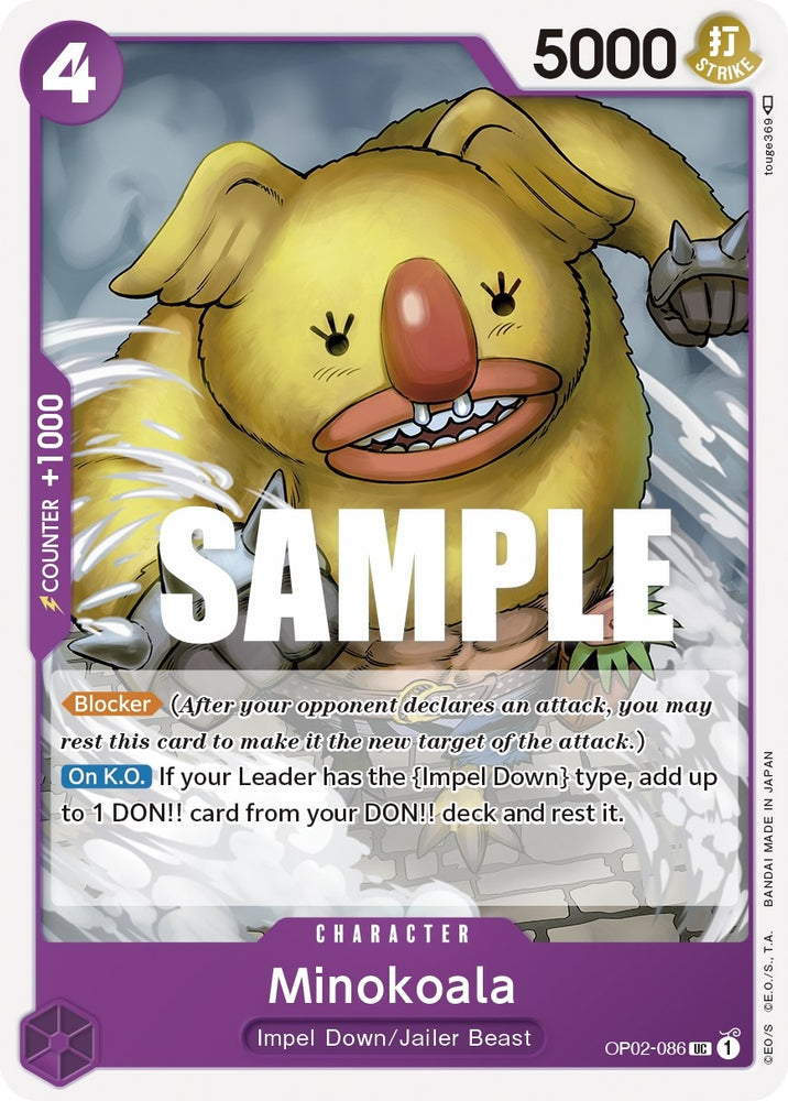Image for Minokoala (OP02-086) [Paramount War] - One Piece Card Game