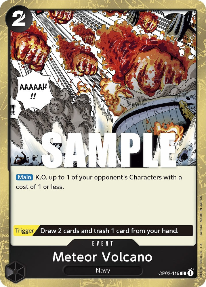 Image for Meteor Volcano (OP02-119) [Paramount War] - One Piece Card Game