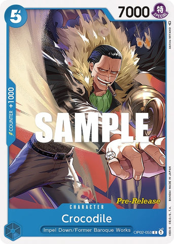 Image for Crocodile (OP02-053) [Paramount War Pre-Release Cards] - One Piece Card Game