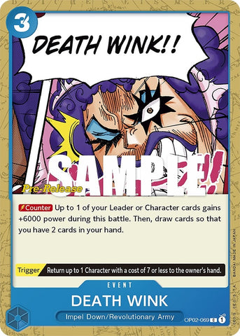 Image for DEATH WINK (OP02-069) [Paramount War Pre-Release Cards] - One Piece Card Game