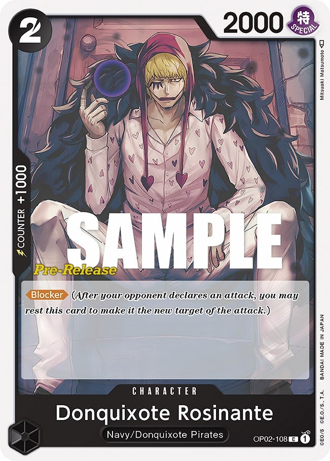 Image for Donquixote Rosinante (OP02-108) [Paramount War Pre-Release Cards] - One Piece Card Game