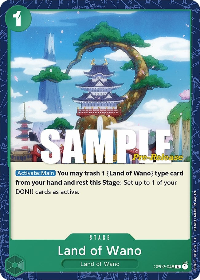 Image for Land of Wano (OP02-048) [Paramount War Pre-Release Cards] - One Piece Card Game
