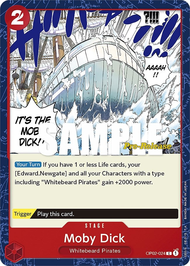 Image for Moby Dick (OP02-024) [Paramount War Pre-Release Cards] - One Piece Card Game