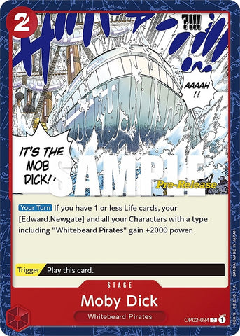 Image for Moby Dick (OP02-024) [Paramount War Pre-Release Cards] - One Piece Card Game