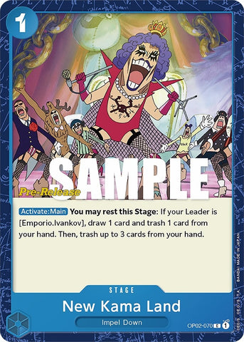Image for New Kama Land (OP02-070) [Paramount War Pre-Release Cards] - One Piece Card Game