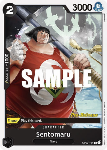 Image for Sentomaru (OP02-104) [Paramount War Pre-Release Cards] - One Piece Card Game