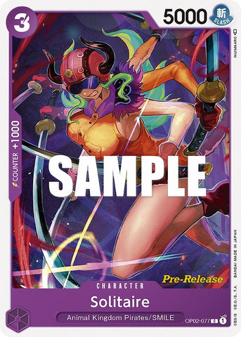 Image for Solitaire (OP02-077) [Paramount War Pre-Release Cards] - One Piece Card Game