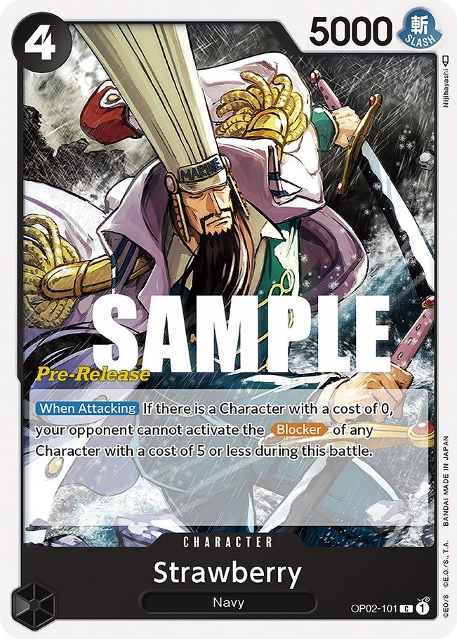 Image for Strawberry (OP02-101) [Paramount War Pre-Release Cards] - One Piece Card Game