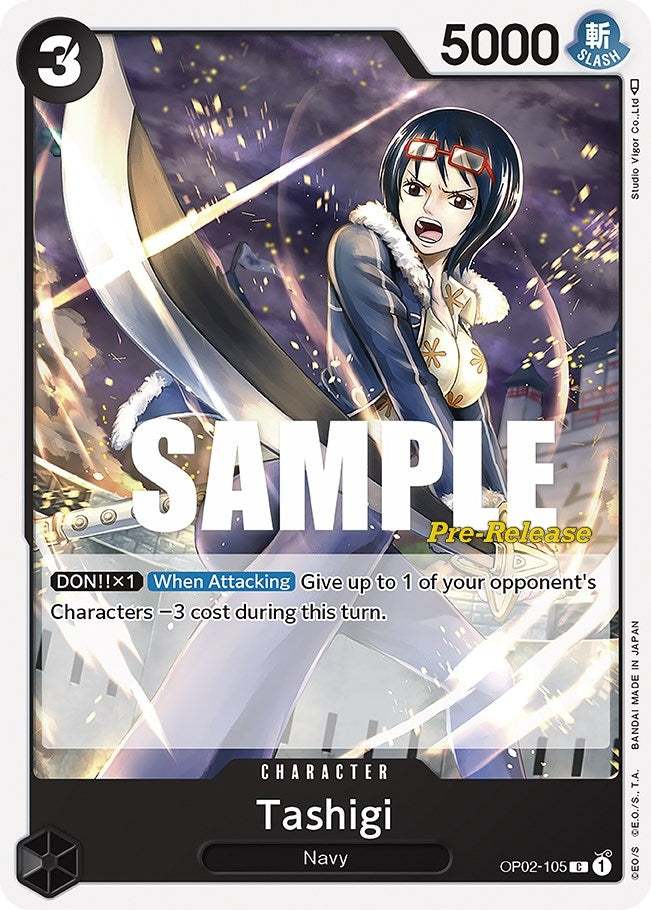 Image for Tashigi (OP02-105) [Paramount War Pre-Release Cards] - One Piece Card Game