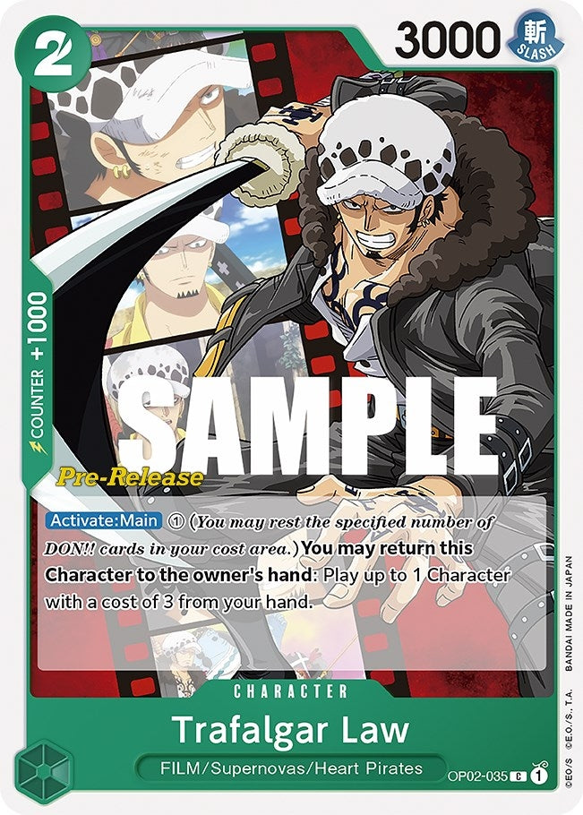 Image for Trafalgar Law (OP02-035) [Paramount War Pre-Release Cards] - One Piece Card Game