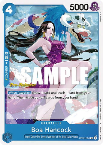 Image for Boa Hancock (OP02-059) [Paramount War Pre-Release Cards] - One Piece Card Game