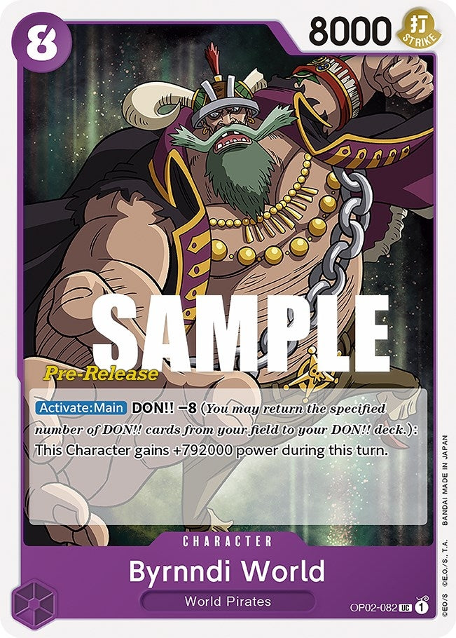 Image for Byrnndi World (OP02-082) [Paramount War Pre-Release Cards] - One Piece Card Game