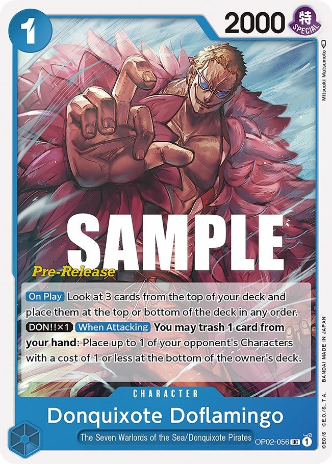 Image for Donquixote Doflamingo (OP02-056) [Paramount War Pre-Release Cards] - One Piece Card Game