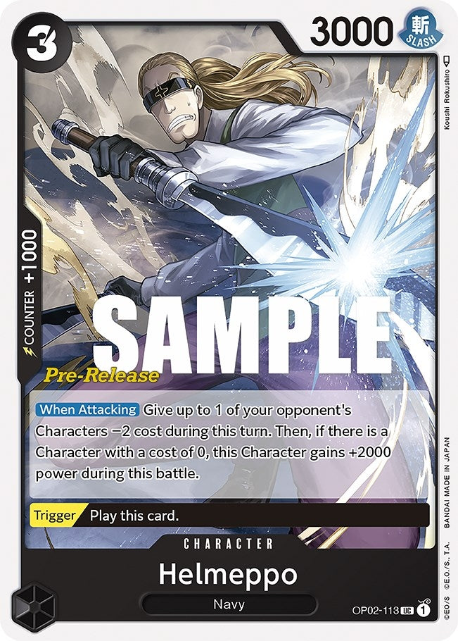 Helmeppo (OP02-113) [Paramount War Pre-Release Cards]