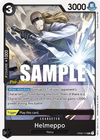 Image for Helmeppo (OP02-113) [Paramount War Pre-Release Cards] - One Piece Card Game