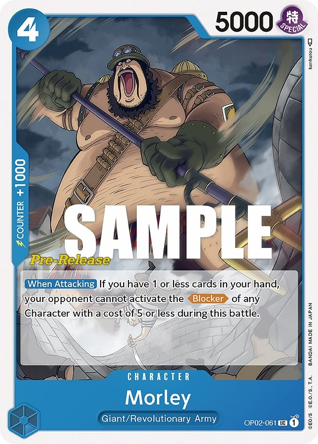 Image for Morley (OP02-061) [Paramount War Pre-Release Cards] - One Piece Card Game