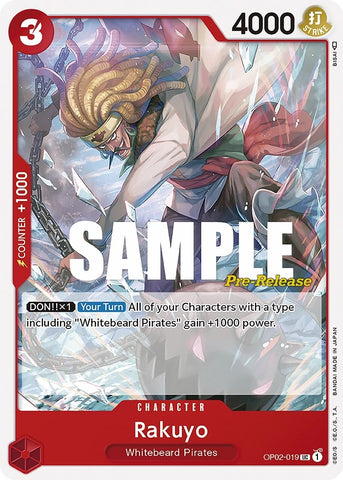 Image for Rakuyo (OP02-019) [Paramount War Pre-Release Cards] - One Piece Card Game