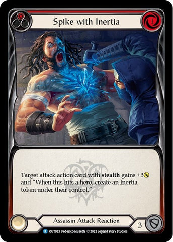 Spike with Inertia (Red) [OUT023] (Outsiders)  Rainbow Foil